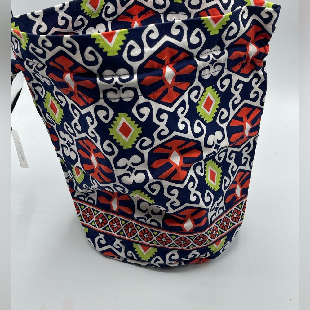 Vera Bradley Blue and Green Patterned Ditty Bag